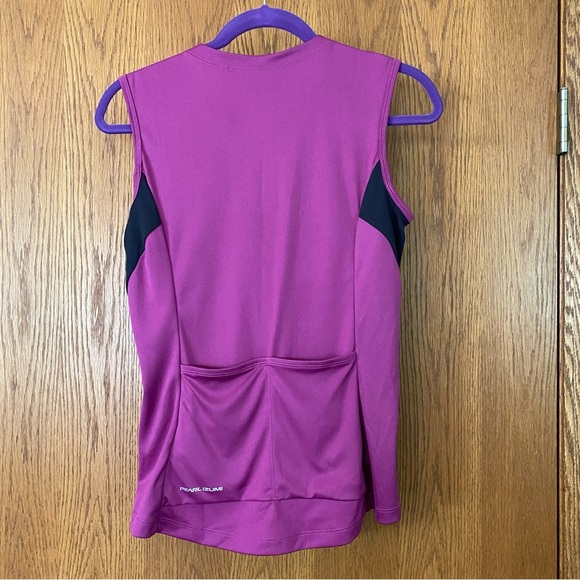 Pearl Izumi Women’s Cycling Sleeveless Top Size M in Magenta Full Zip. - Picture 4 of 9